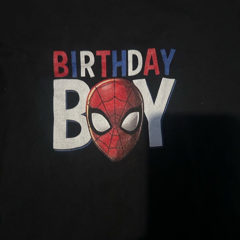 3t Spiderman Birthday Boy Shirt
